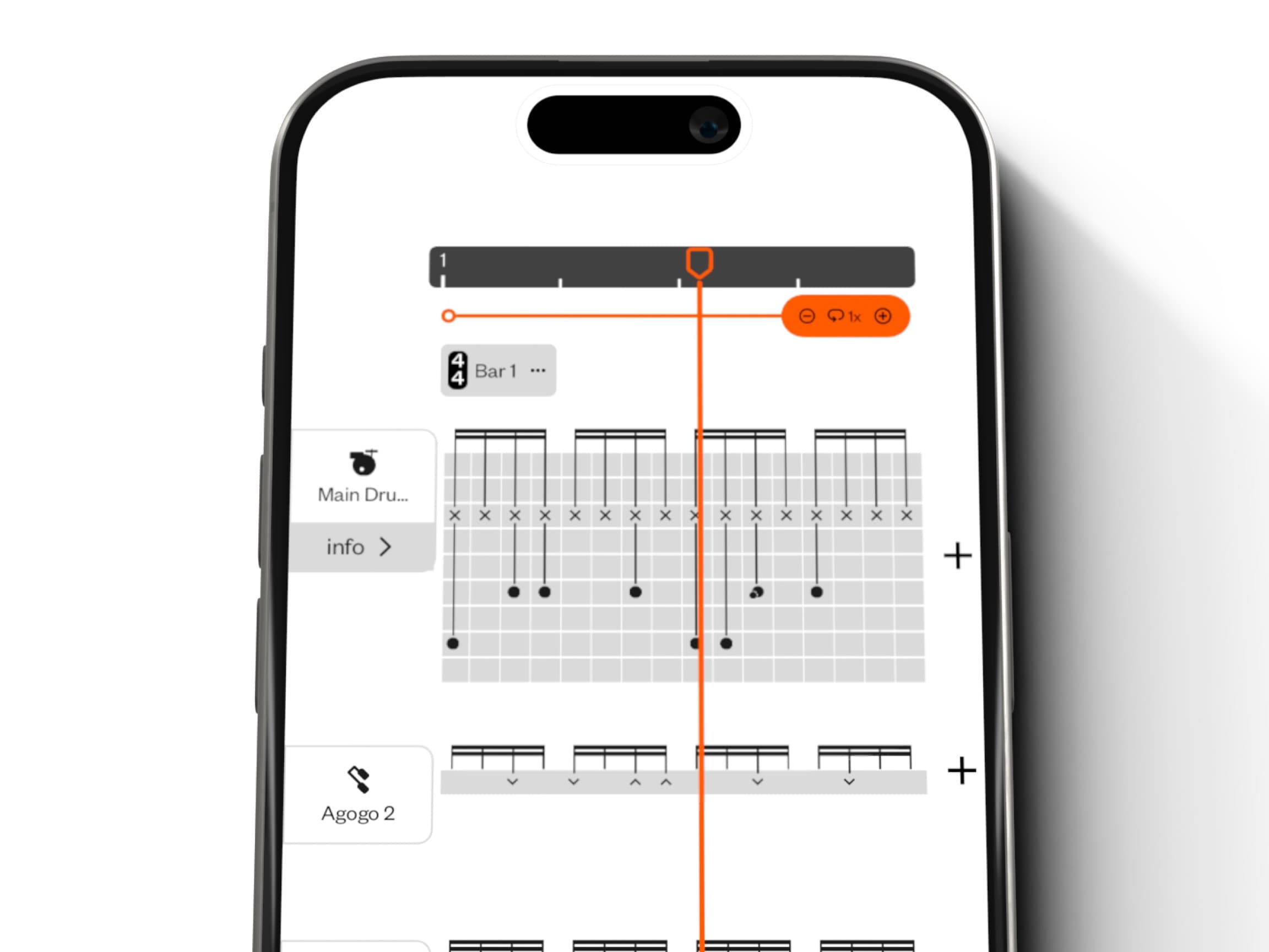 Implementation step 1 for bands